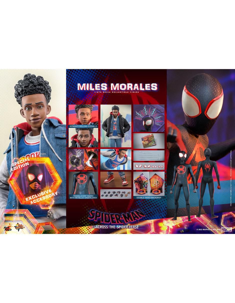 Figura de colección articulada Spider-Man Across the Spiderverse Miles Morales especial 2