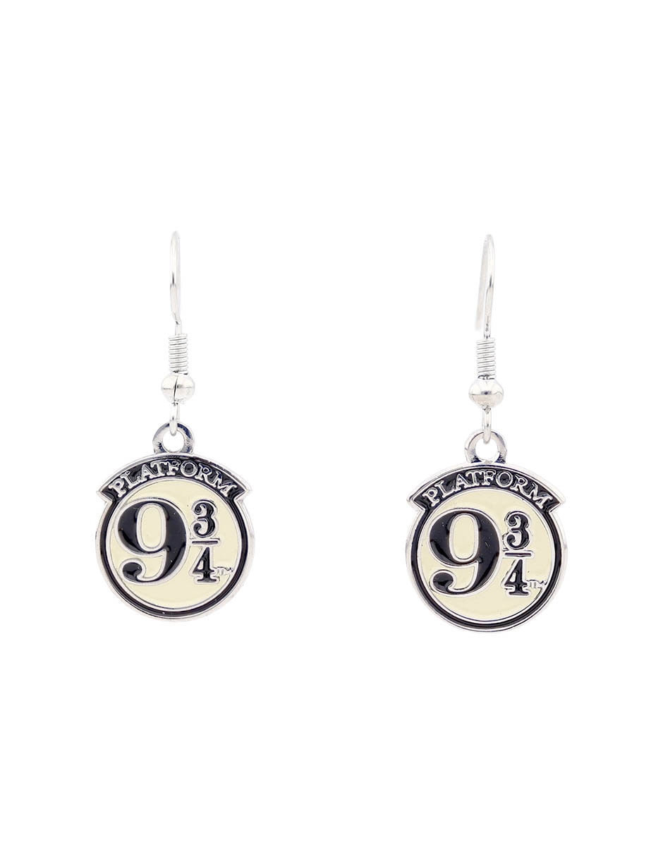 Aretes largos Harry Potter con acabado esmaltado