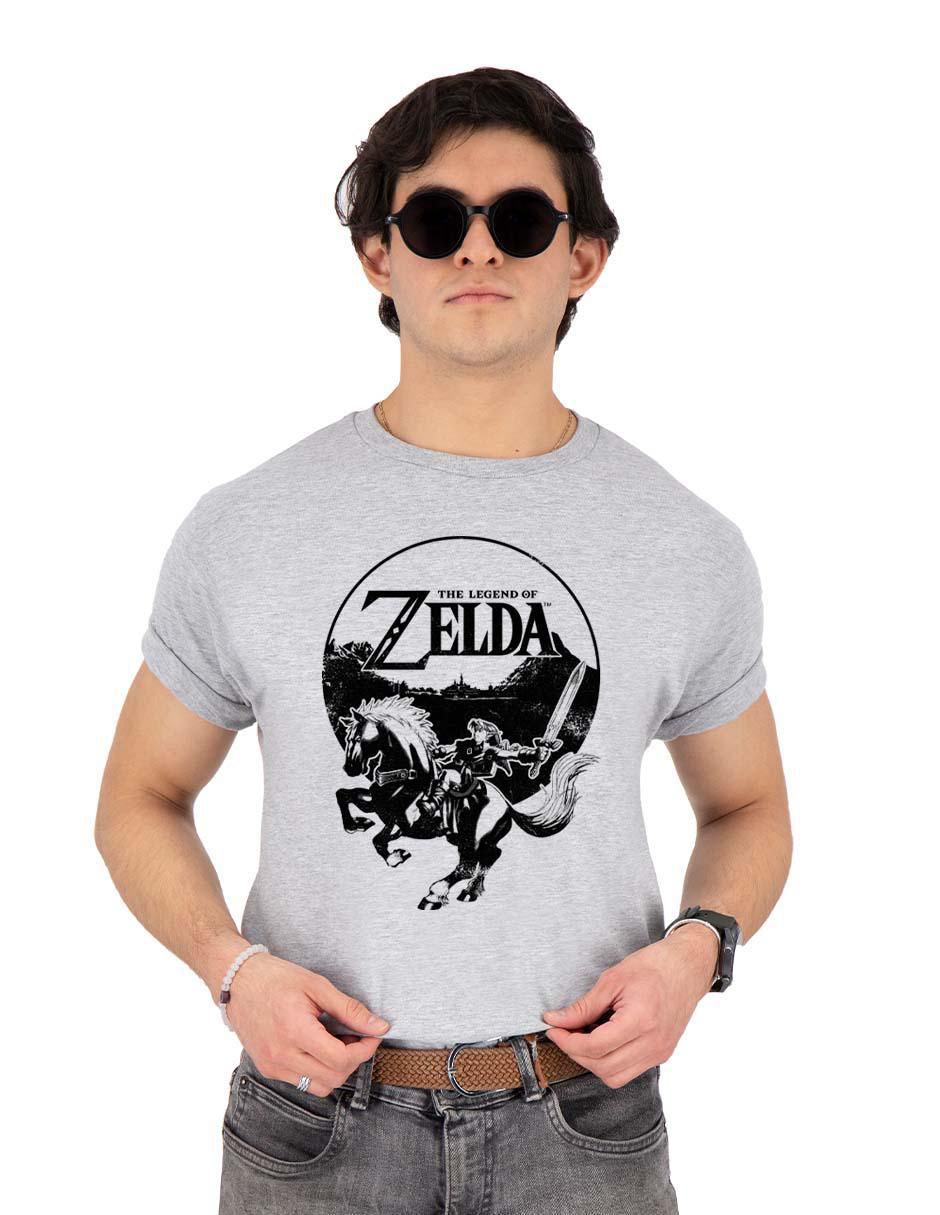 Playera zelda cuello redondo para hombre