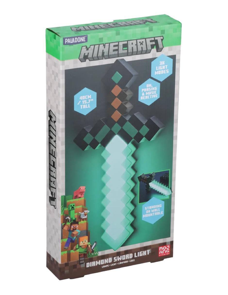 Lámpara de mesa led Minecraft Espada De Diamante 2