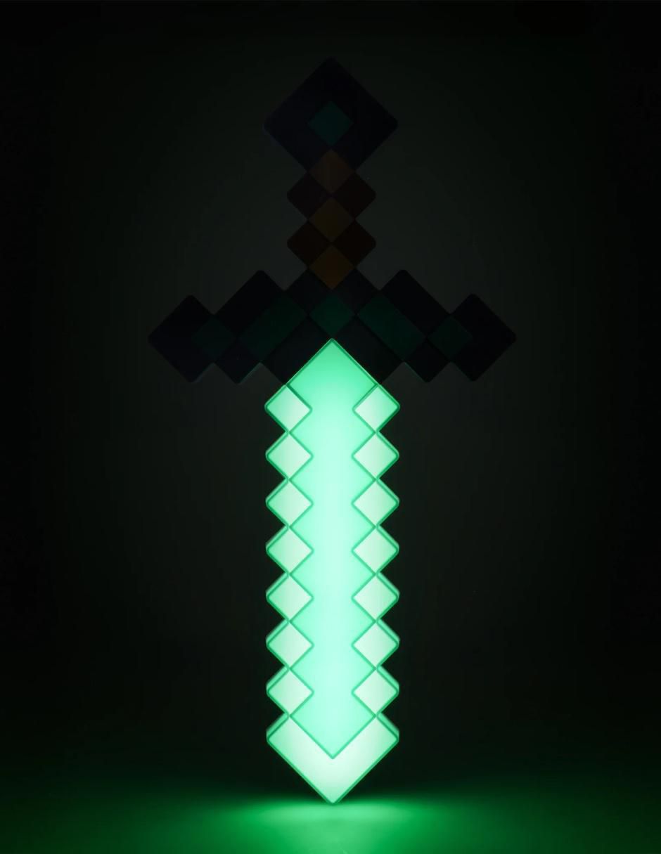 Lámpara de mesa led Minecraft Espada De Diamante 9