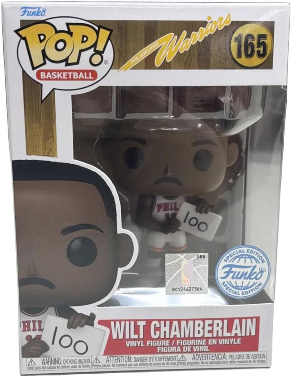 ! Basketball Philadelphia Warriors Wilt Chamberlain 3