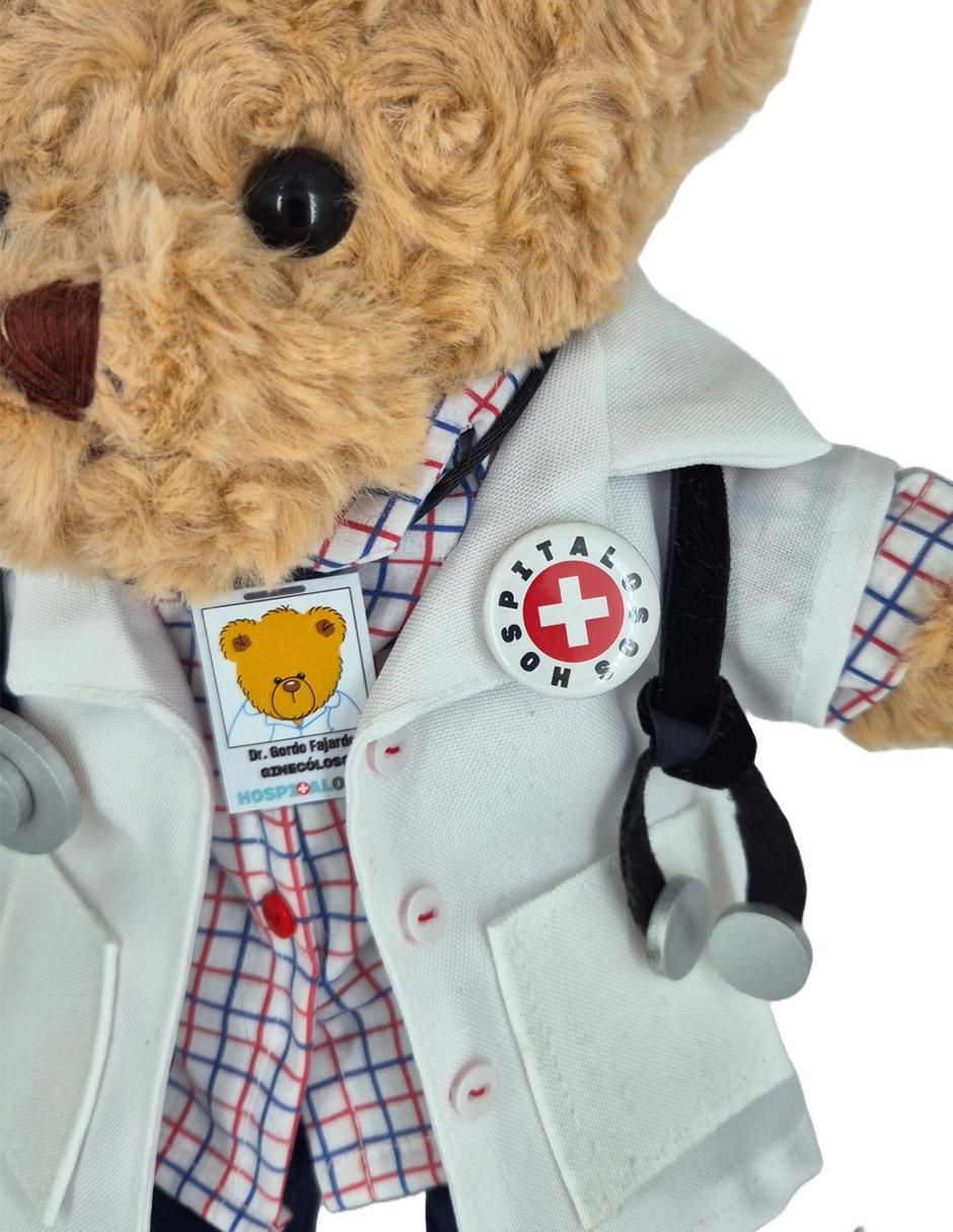 Peluche de oso HospitalOsos hecho a mano de 34 cm 4