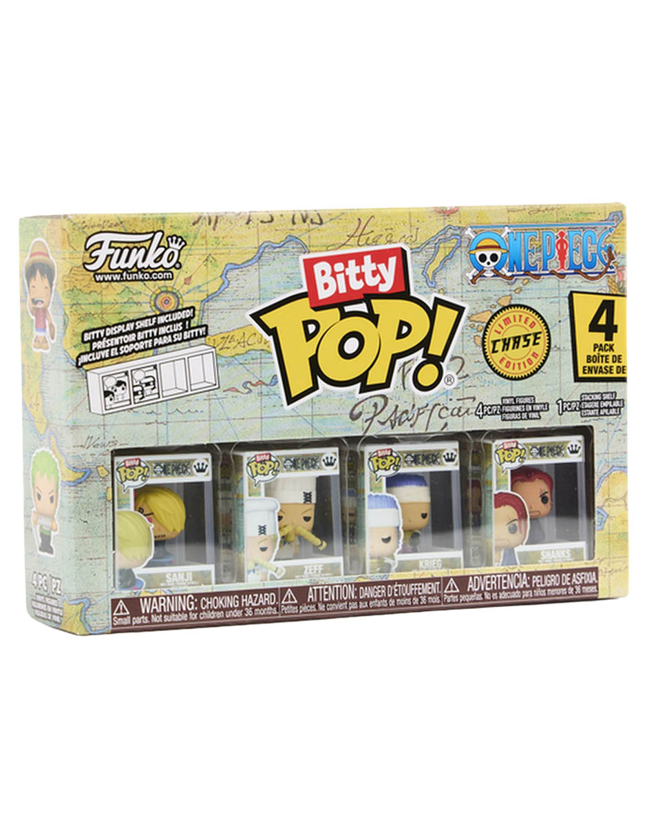 Set Bitty POP! One Piece Sanji, Zeff, Krieg y Shanks 2
