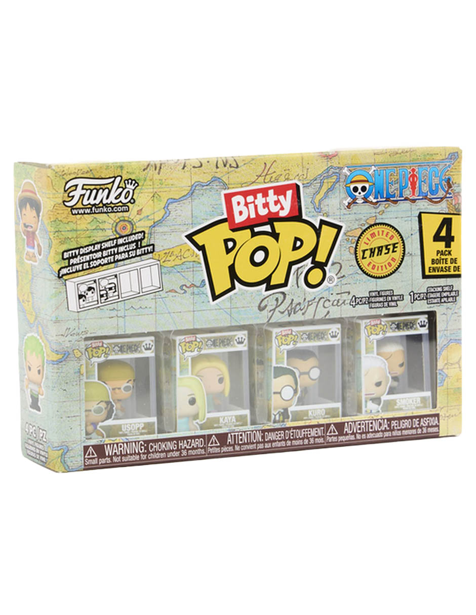 Set Funko Bitty POP! One Piece Ussop, Kaya, Kuro y Smoker 2