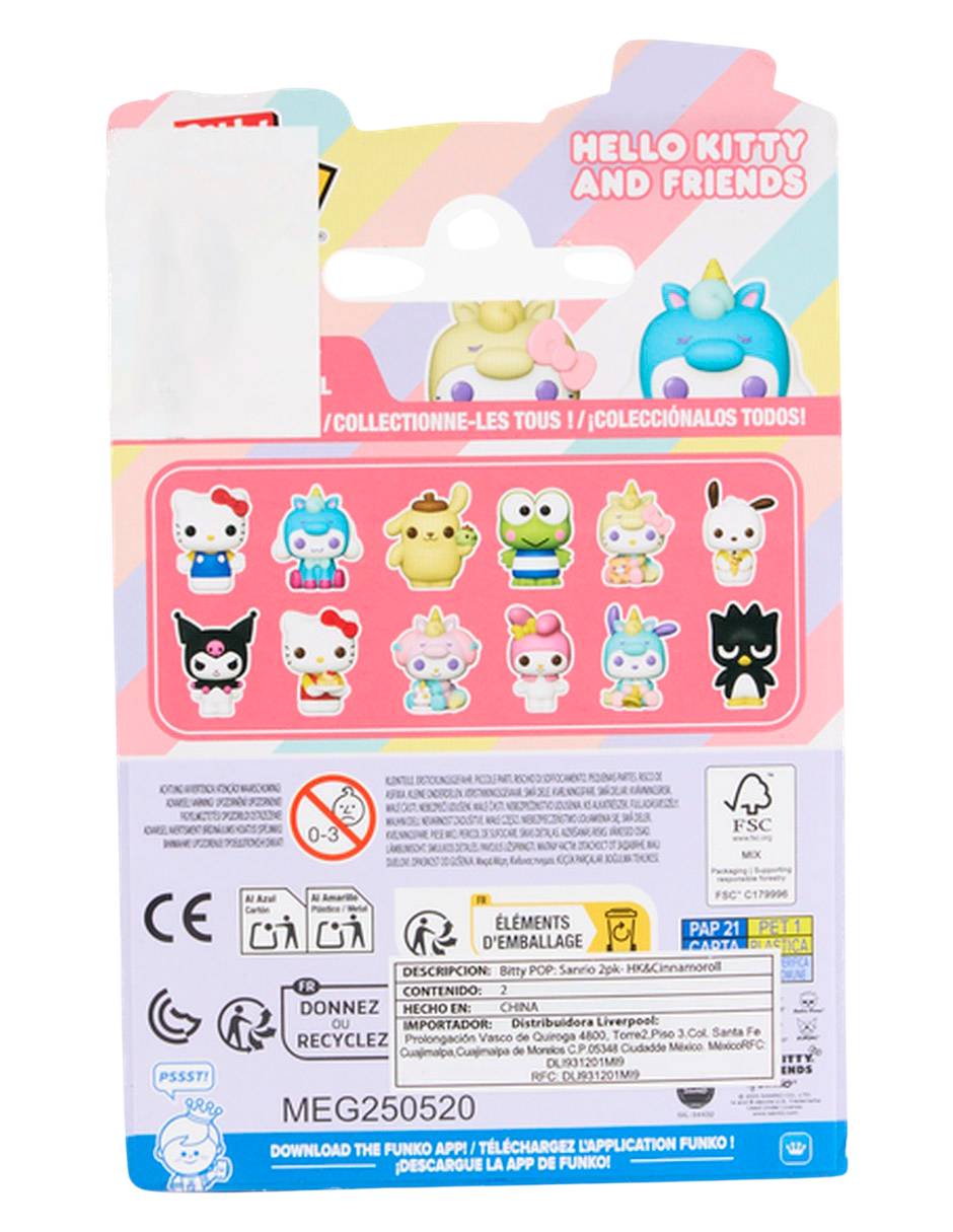 Set Funko Bitty POP! Hello Kitty y Cinamoroll 3