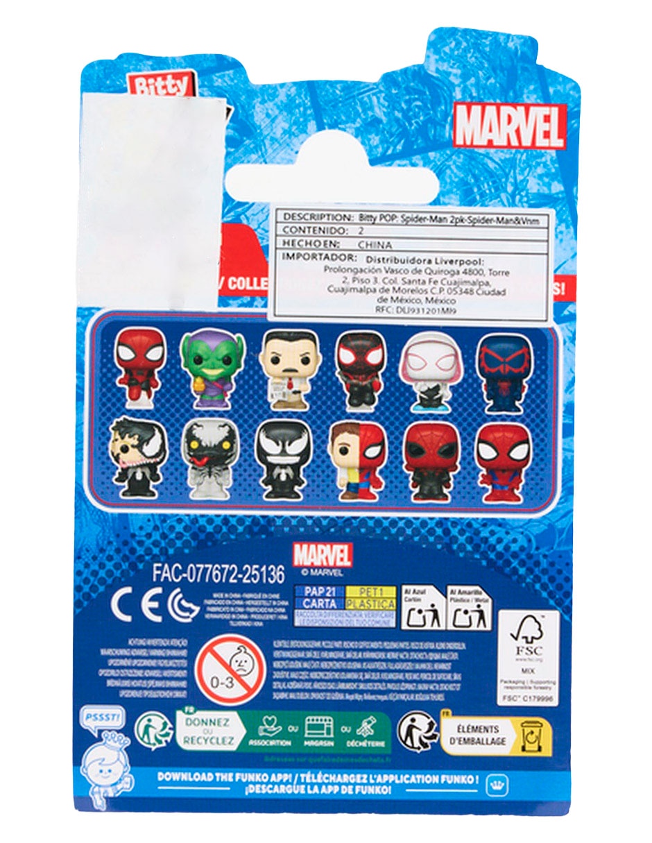 Funko Bitty POP! Marvel Spider-Man y Venom 3