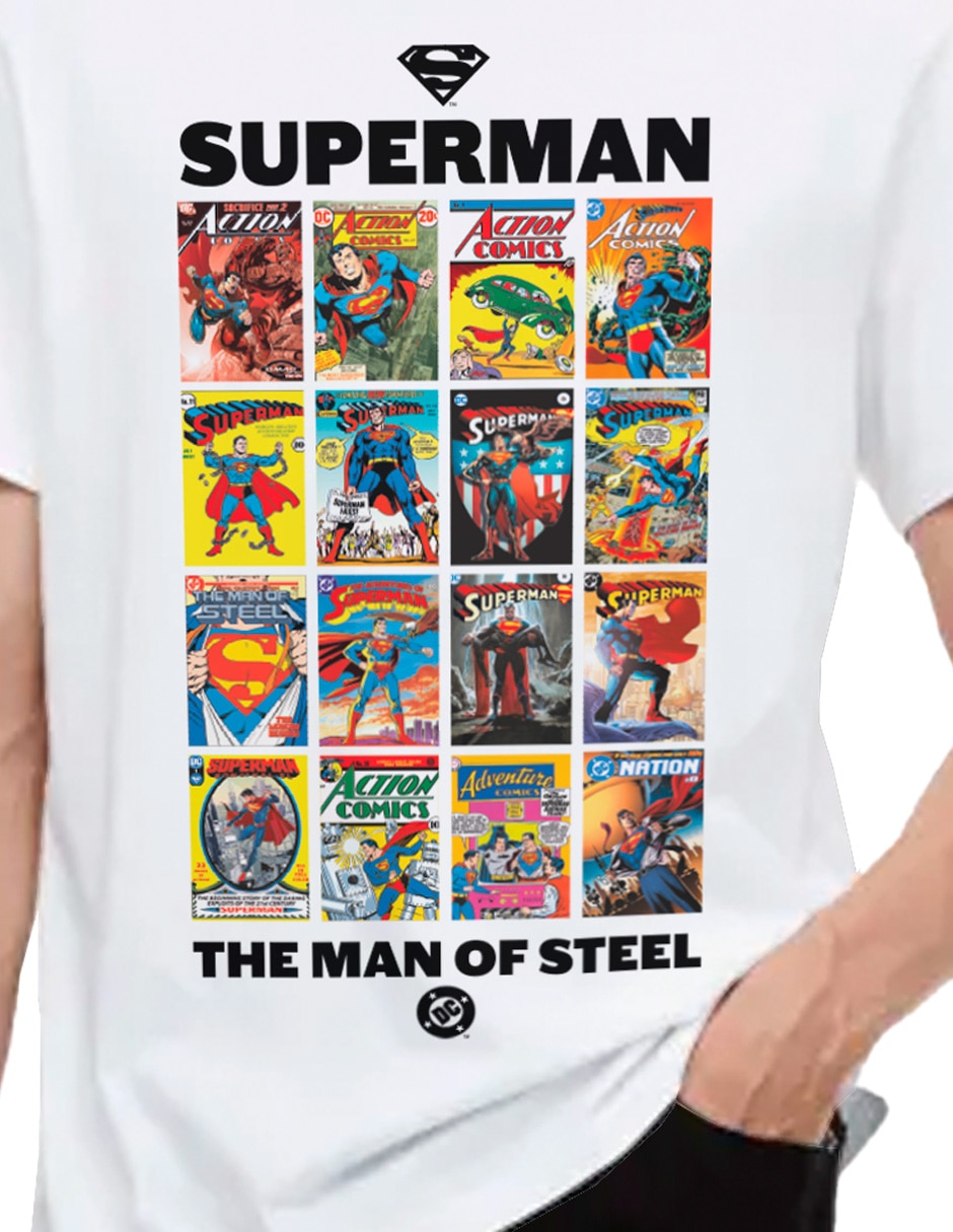 Playera Superman cuello redondo para hombre 2
