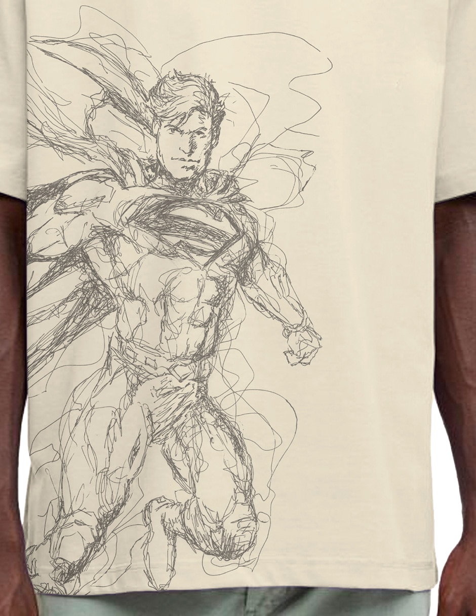 Playera Superman cuello redondo para hombre 3