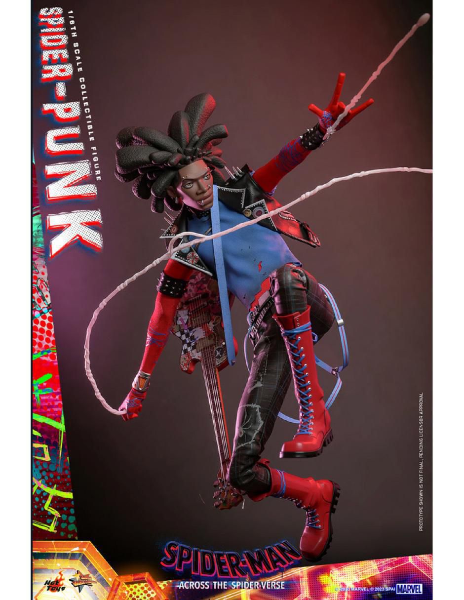 Figura coleccionable articulada Spider-Man Across the Spiderverse Spider-Punk collectors 12