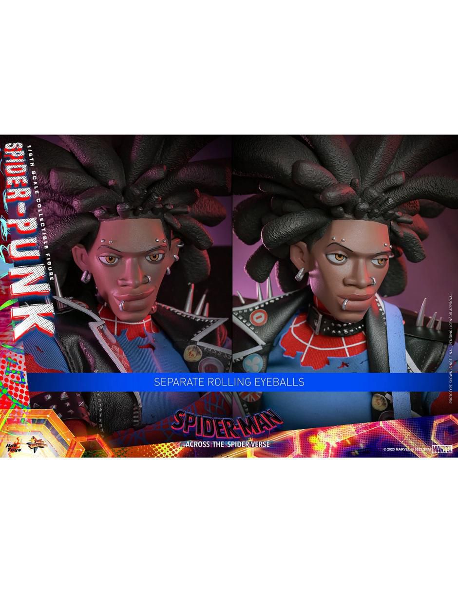 Figura coleccionable articulada Spider-Man Across the Spiderverse Spider-Punk collectors 3