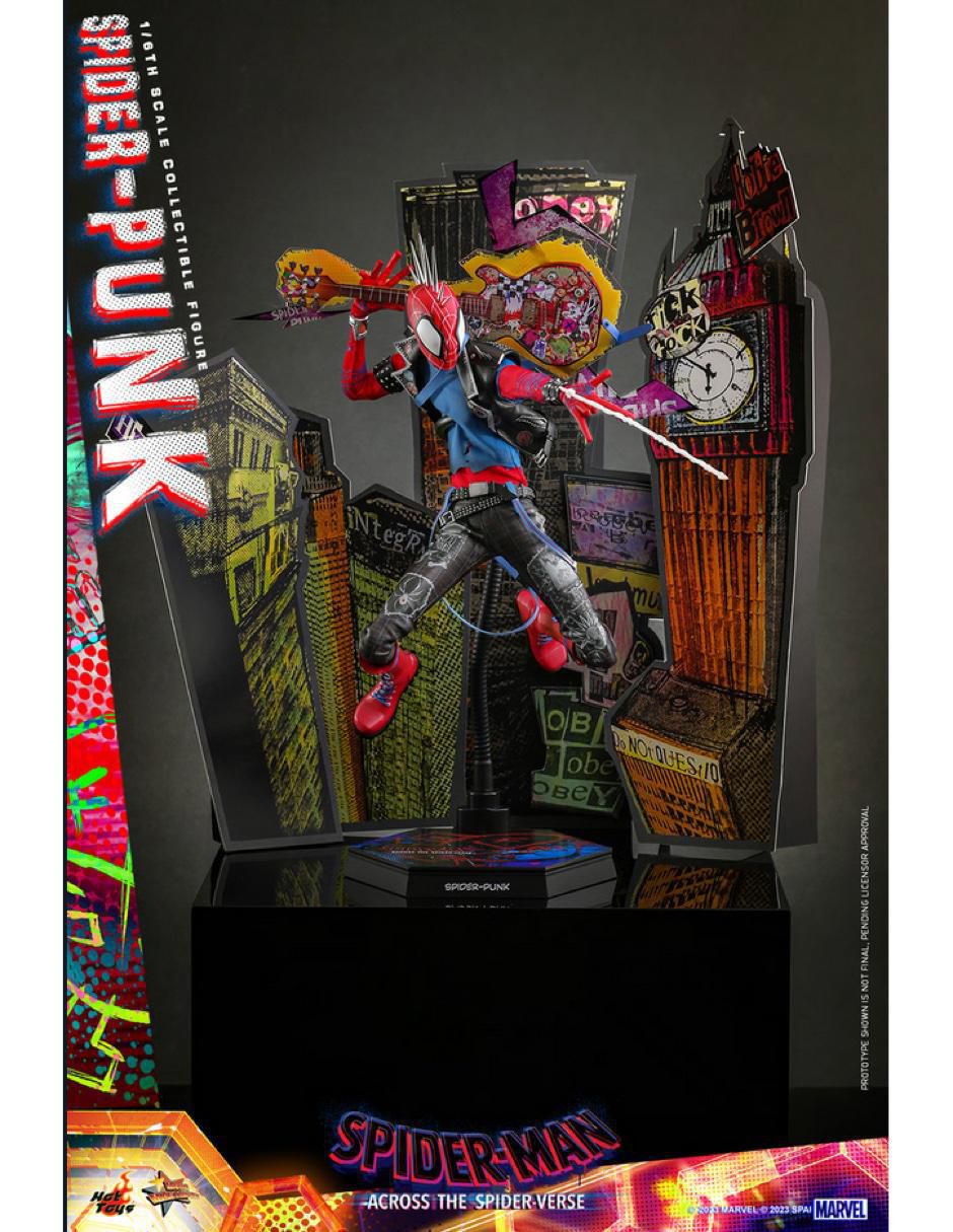 Figura coleccionable articulada Spider-Man Across the Spiderverse Spider-Punk collectors 8