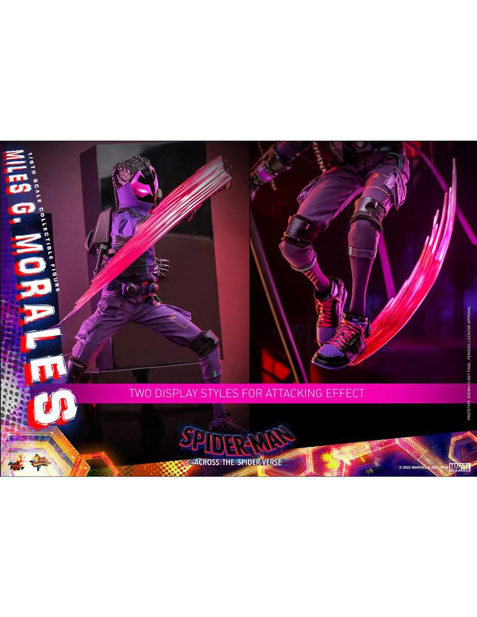 Figura coleccionable articulada Spider-Man Across the Spiderverse Miles G Morales 3