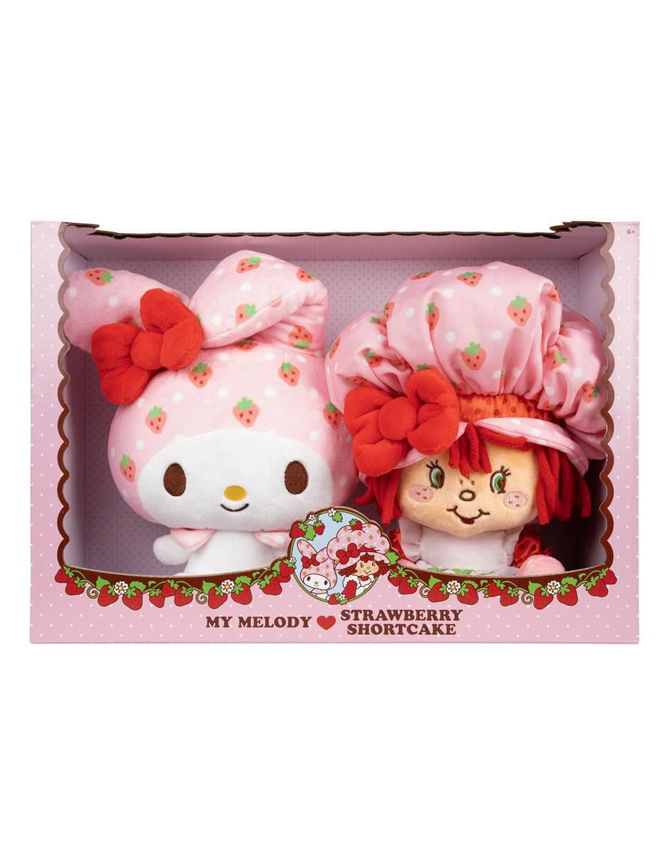 Set de peluches de Hello Kitty muñeca Strawberry Shortcake Melody de 20 cm 2