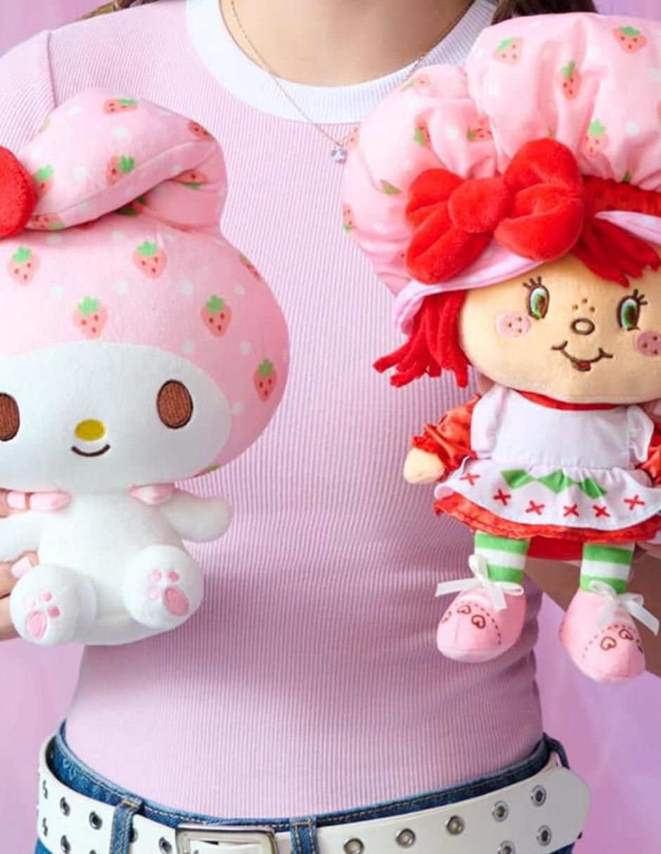 Set de peluches de Hello Kitty muñeca Strawberry Shortcake Melody de 20 cm 3