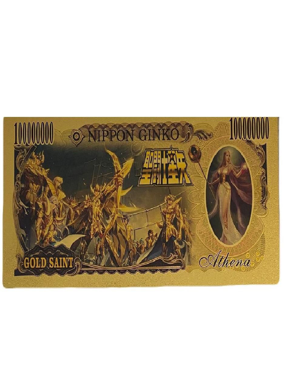 Billete conmemorativo de saint seiya 2