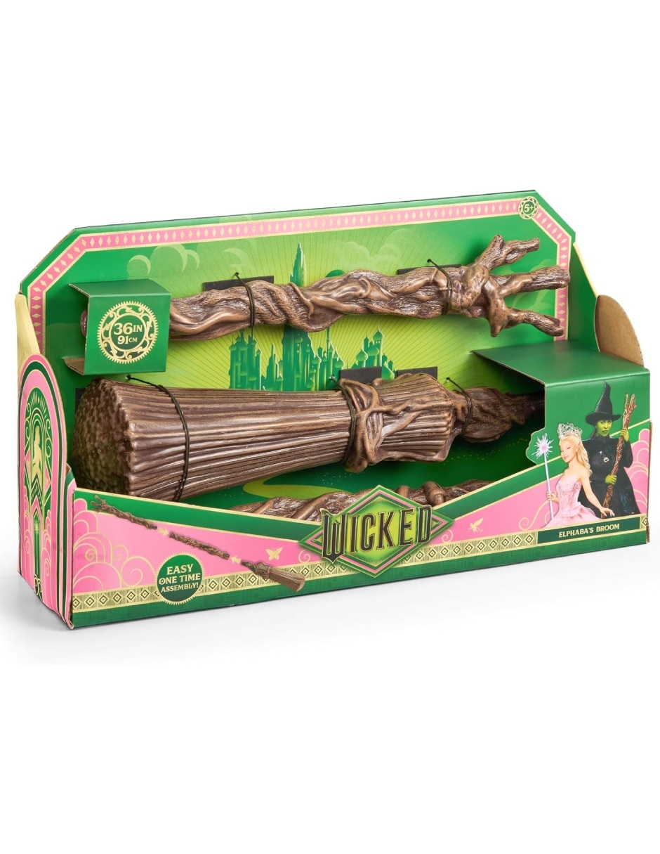 Escoba para disfraz de Elphaba's Broom Wicked 4