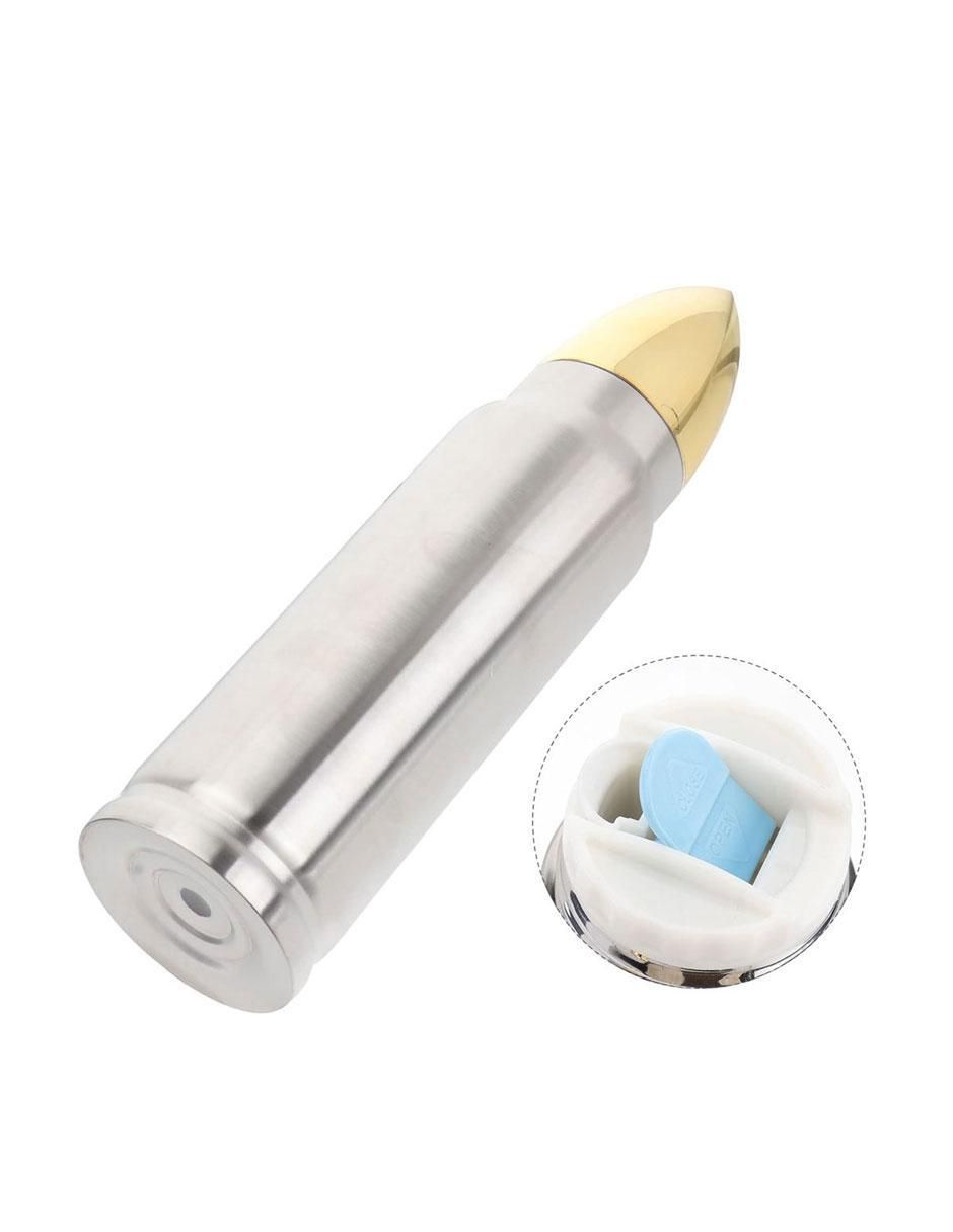 Termo de acero inoxidable con tapa push pull 500 ml 2