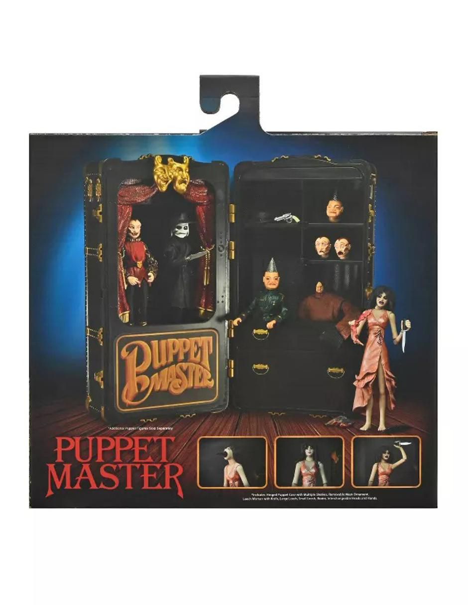Figura de colección articulada Puppet Master Leech Woman and Toulon's Puppet Case ultimate 3