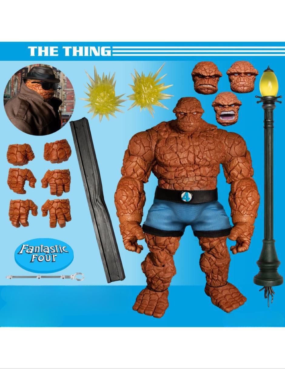 Set figuras acción articulada Marvel Studios Los 4 Fantásticos collectors 10