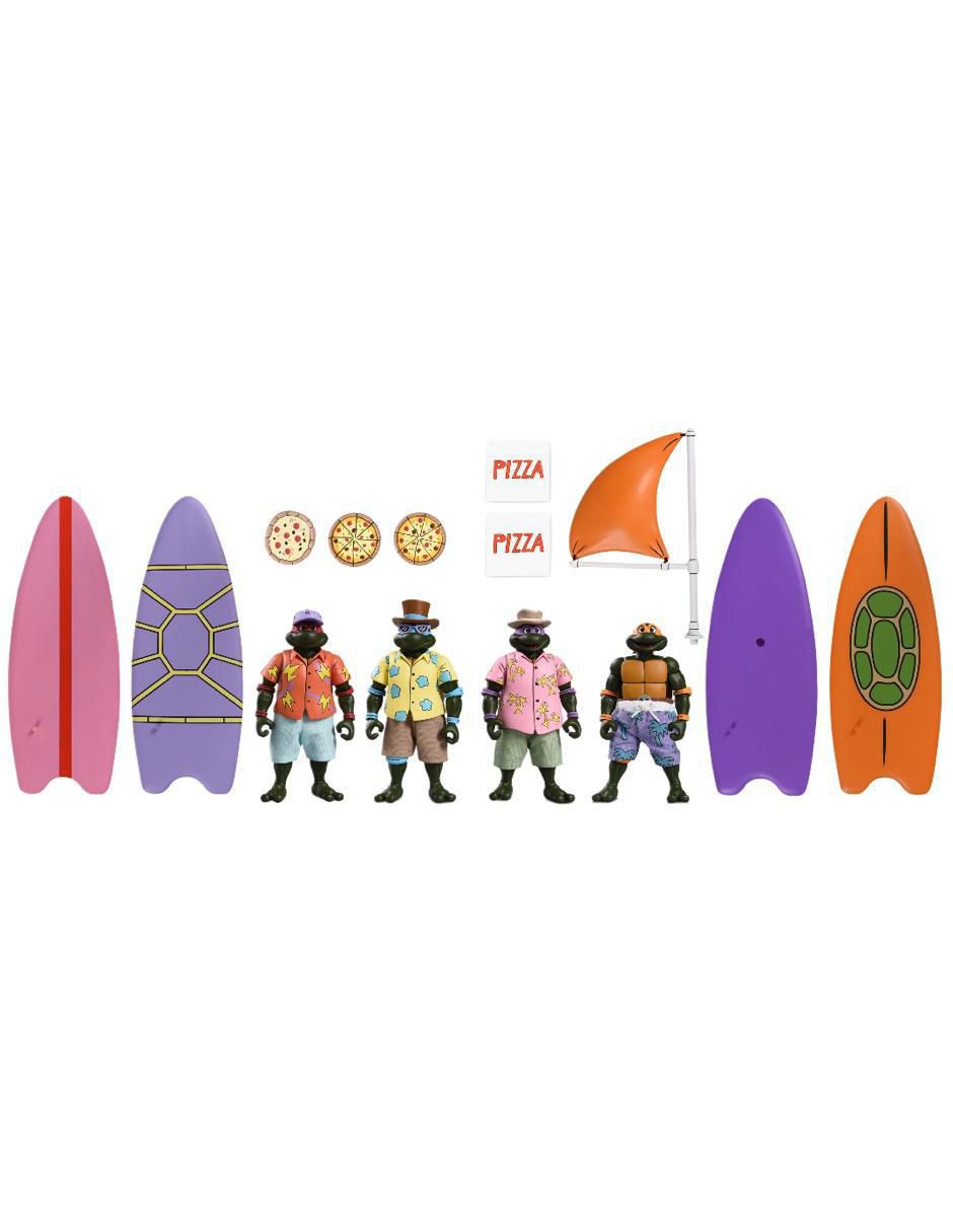 Set figuras acción articulada Tortugas Ninja Teenage Mutant Ninja Turtles collectors 7