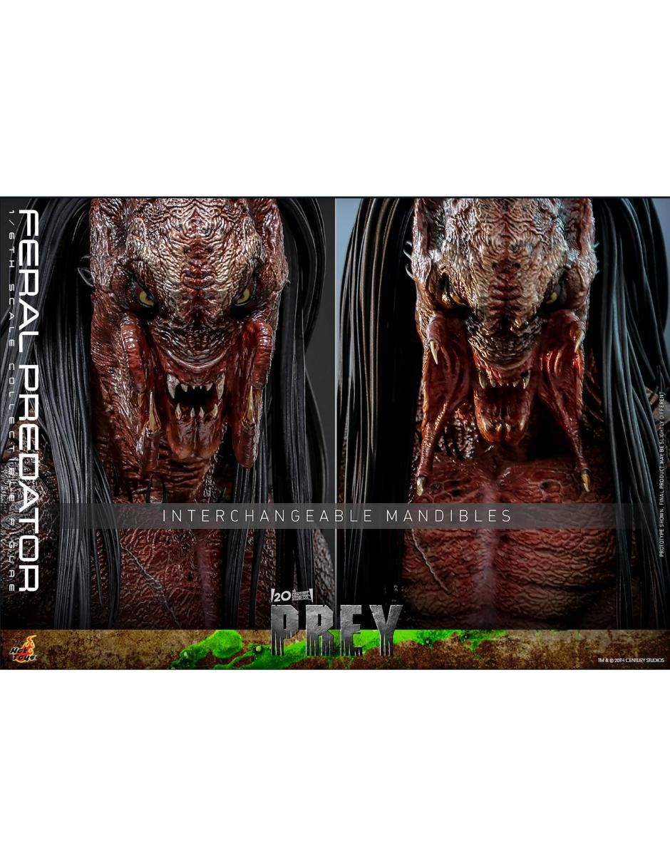 Figura de colección articulada Prey Feral Predator collectors con luz 3