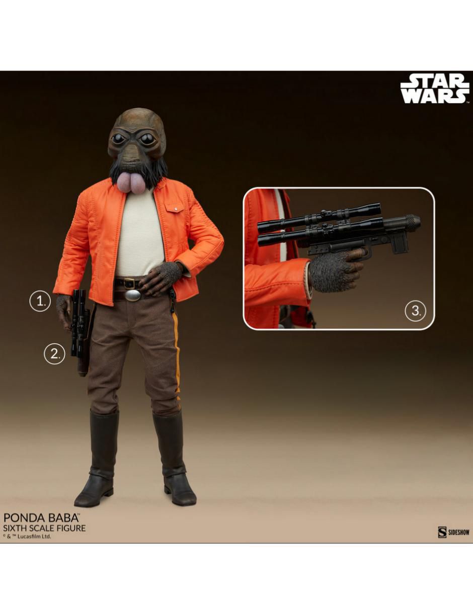 Figura de colección articulada Star Wars Episode IV: A New Hope Ponda Baba collectors 5