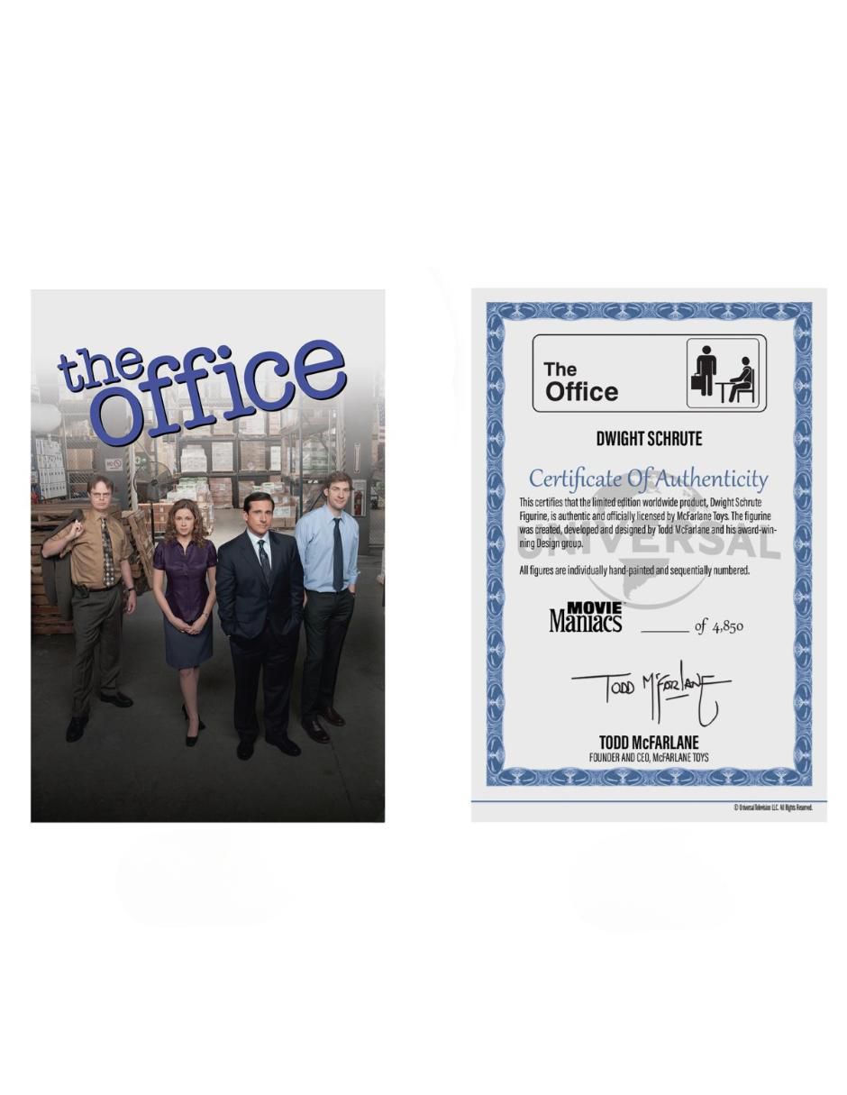 Figura de colección The Office Dwight Schrute Percy collectors 4