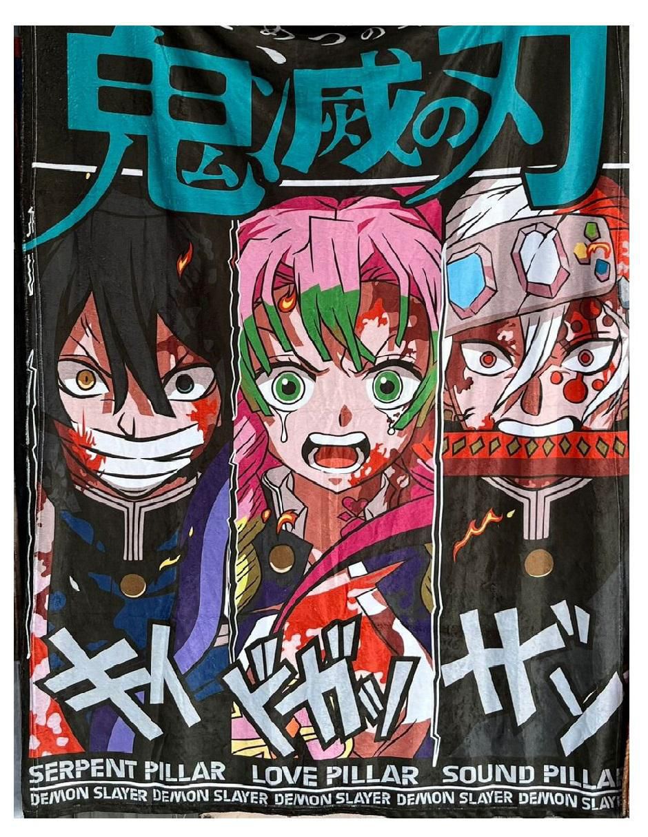 Frazada de tejido suave Demon Slayer Kimetsu no Yaiba 2