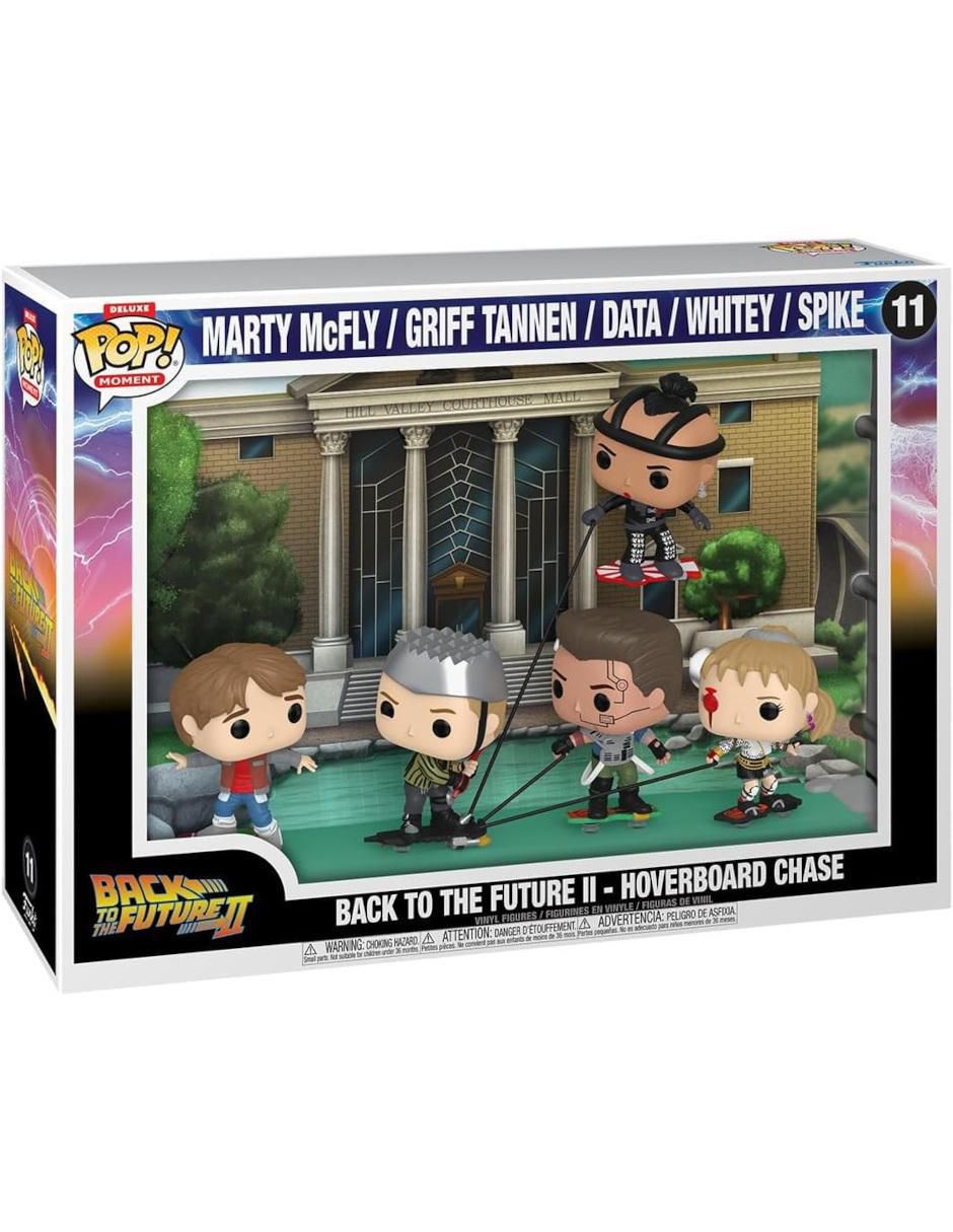 POP! Moment Back to the future II: Hoverboard chase Mary Mcfly, Griff Tannen, Data, Whitey y Spike 2