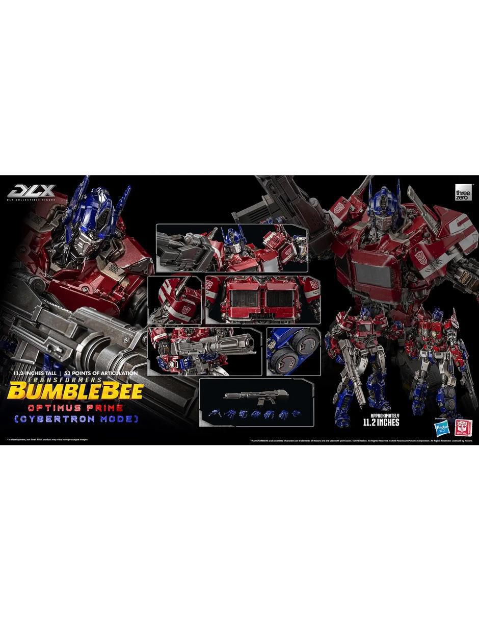 Figura de colección articulada Transformers Bumblebee Optimus Prime con luz 3