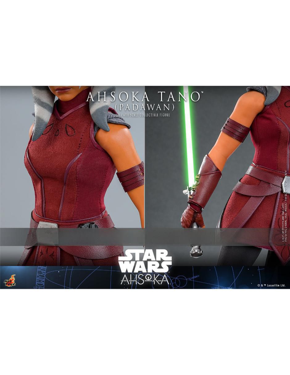 Figura de colección articulada Star Wars: Ahsoka Ahsoka Tano collectors con luz 4