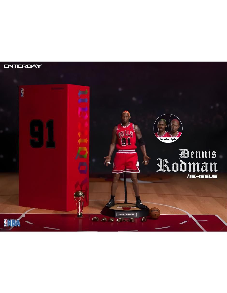 Figura de colección articulada Chicago Bulls Dennis Rodman limitada 2
