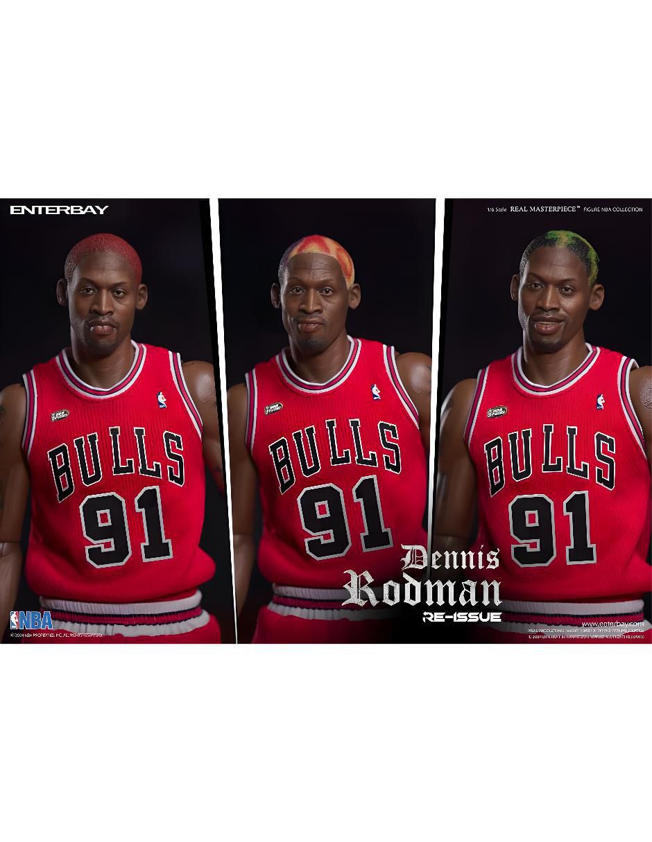 Figura de colección articulada Chicago Bulls Dennis Rodman limitada 5