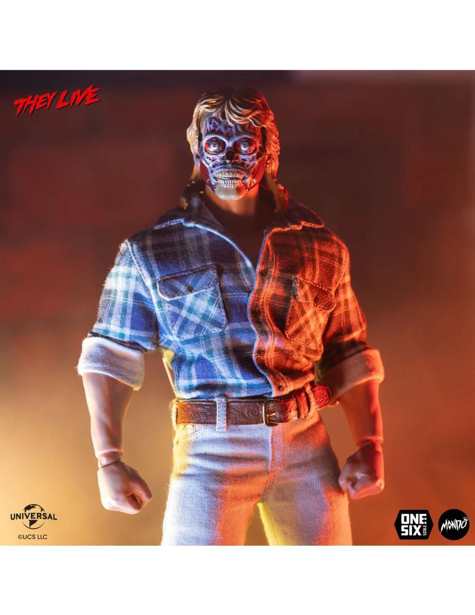 Figura de colección articulada They Live John Nada limitada 3