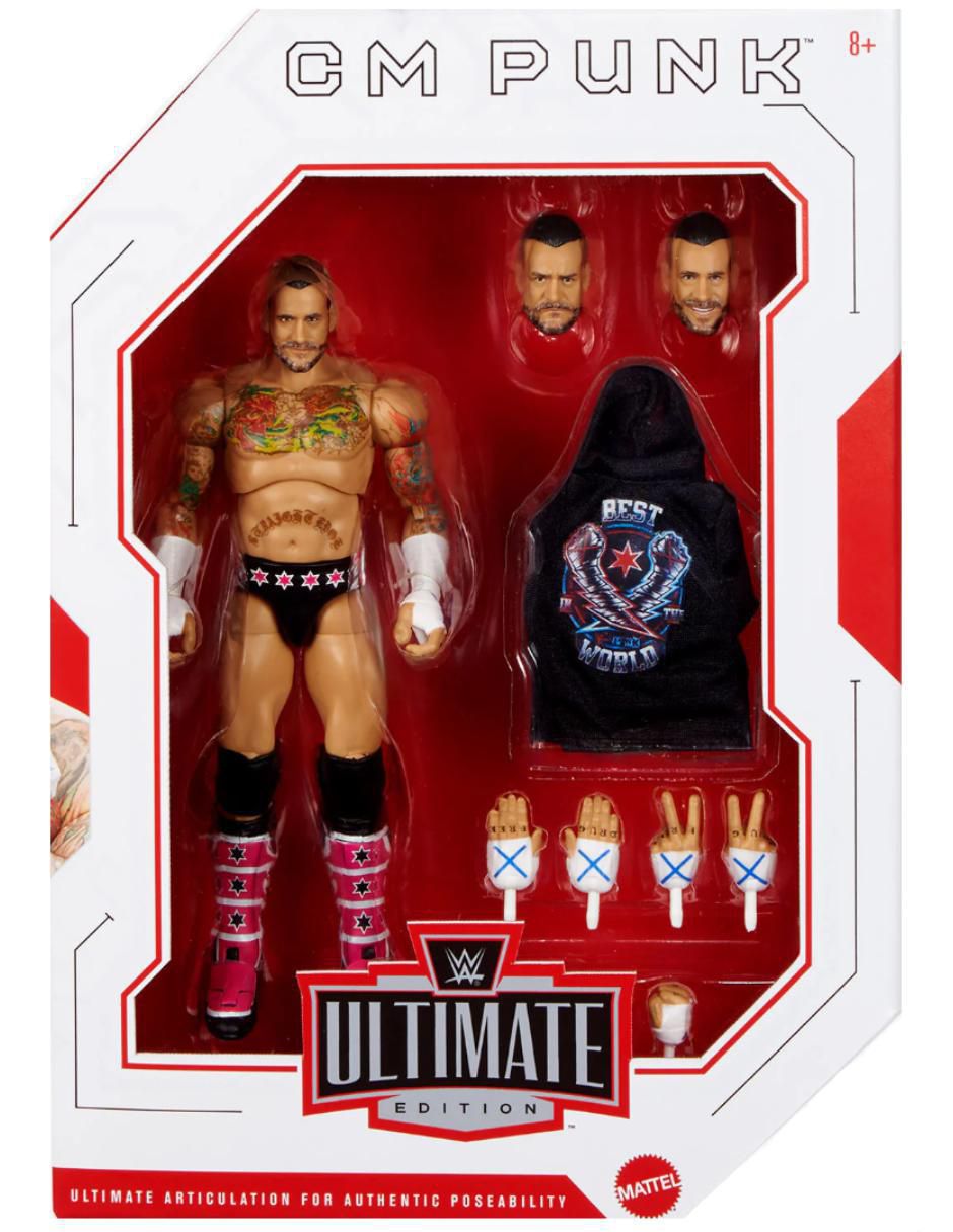Figura de colección articulada WWE Cm Punk collectors 3