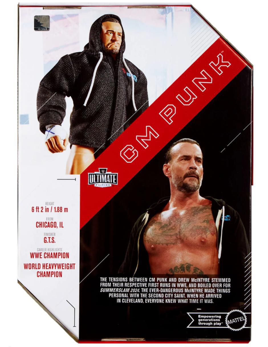 Figura de colección articulada WWE Cm Punk collectors 4
