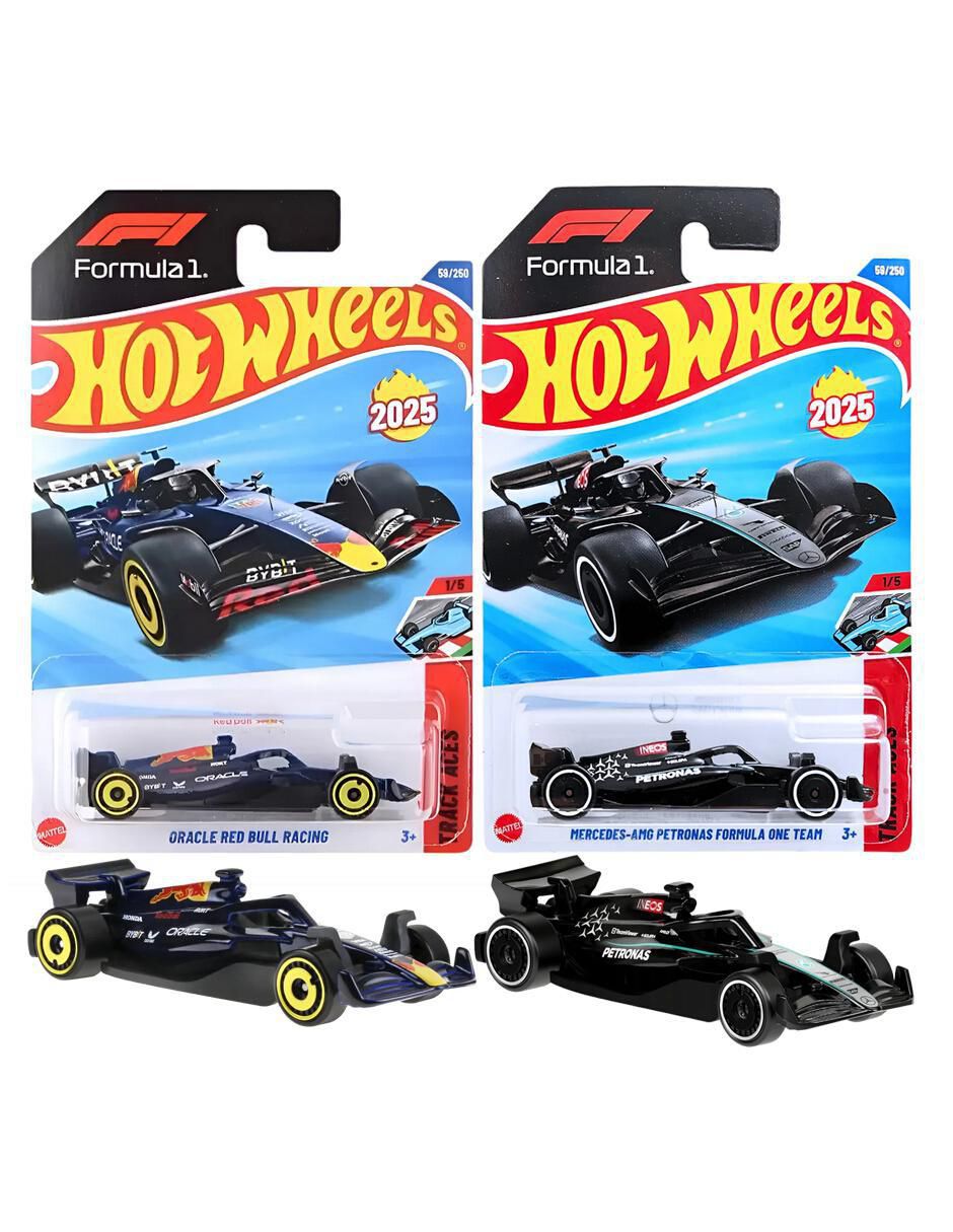 Set de vehículos formula1 oracle red bull racing y mercedes-amg petronas 3