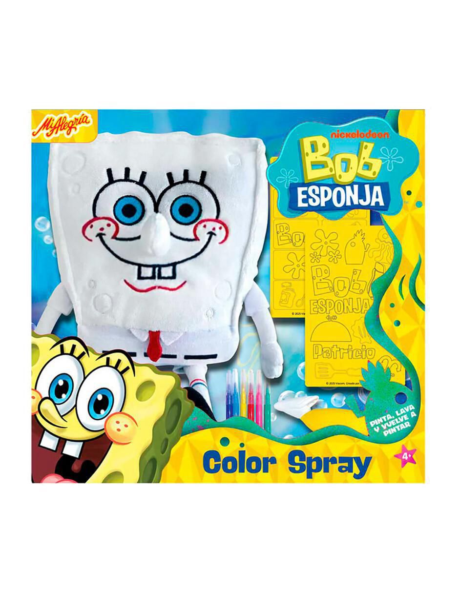 Peluche de Bob Esponja Color Spray de 26 cm Peluche de Bob Esponja Color Spray de 26 cm