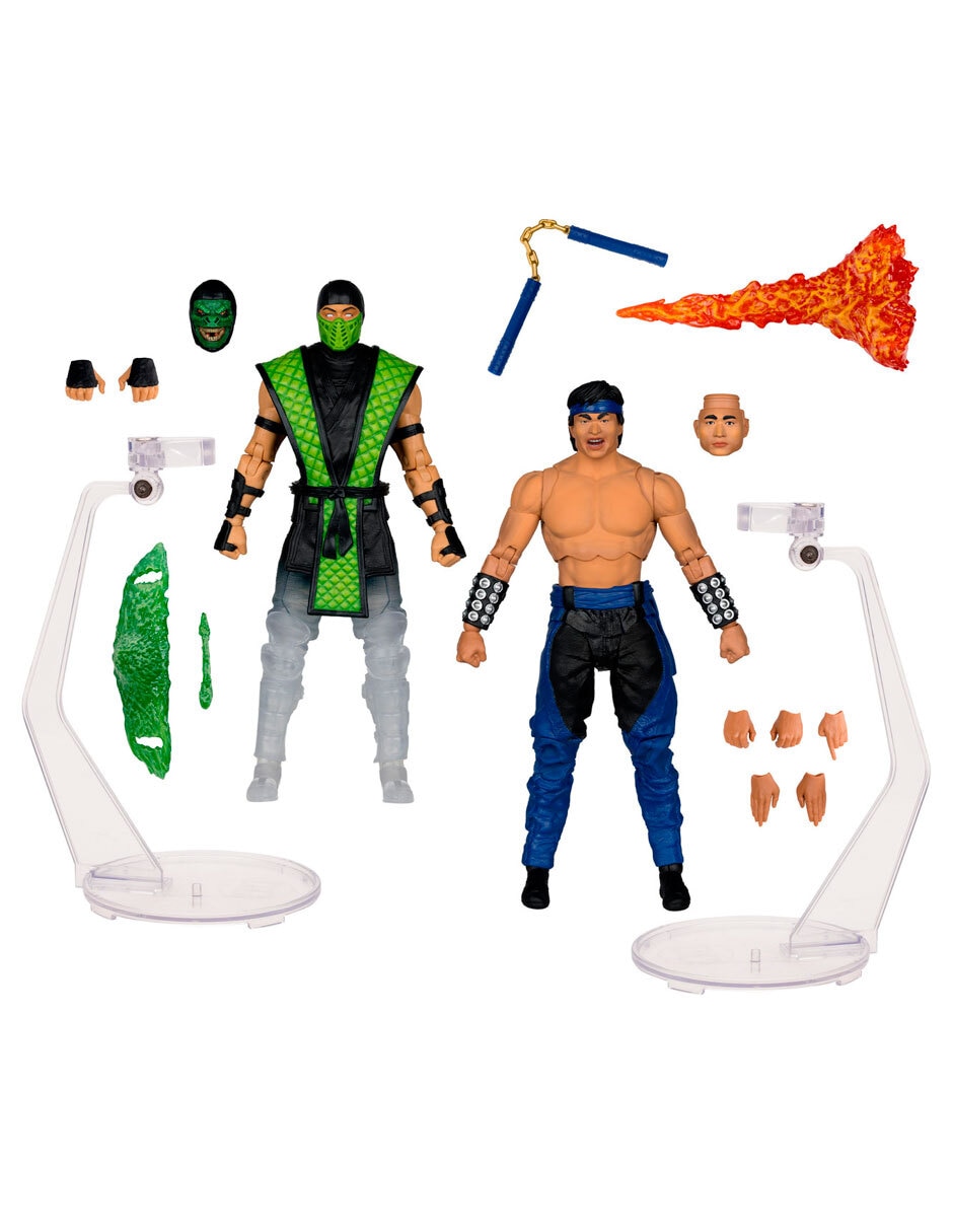 Figura de colección no mortal kombat klassic liu kang vs reptile estándar no aplica