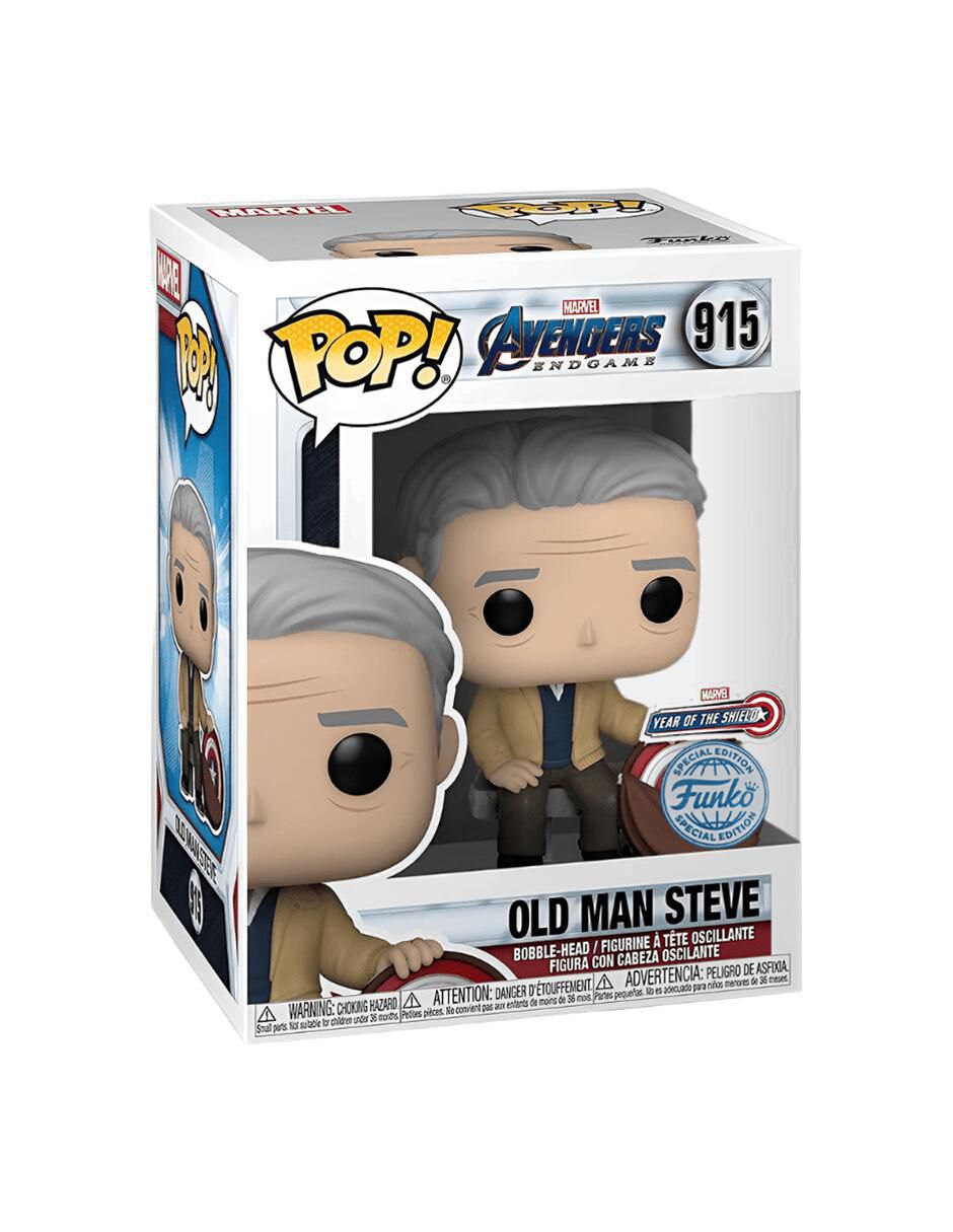 Funko Pop! Avengers Endgame Steve Rogers Captain America Old Man especial 2