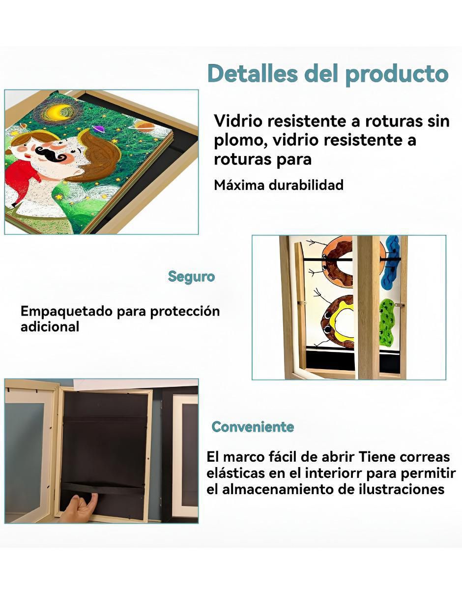 Portarretrato de madera para 1 foto 6
