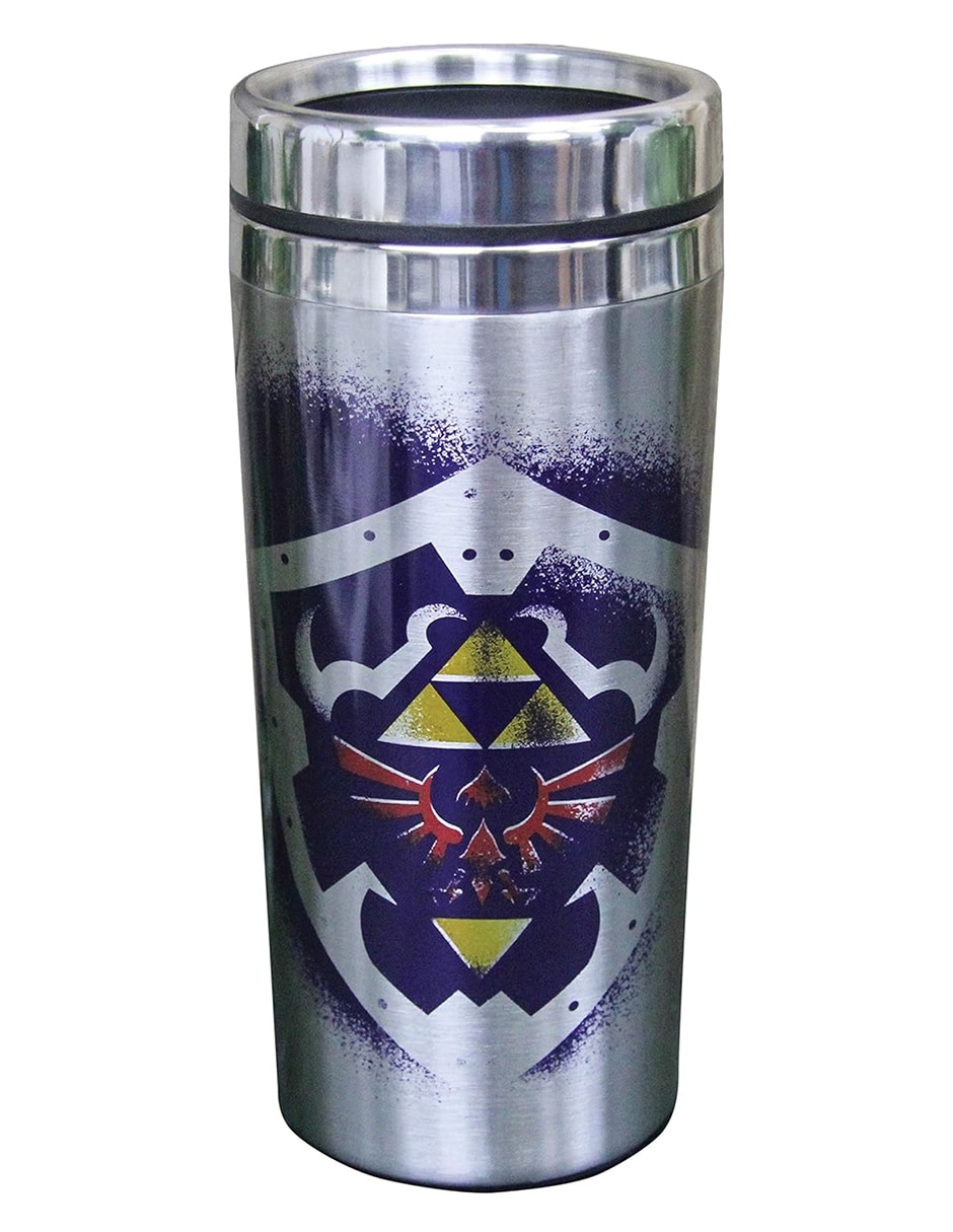 Termo de metal con tapa a presión 450 ml