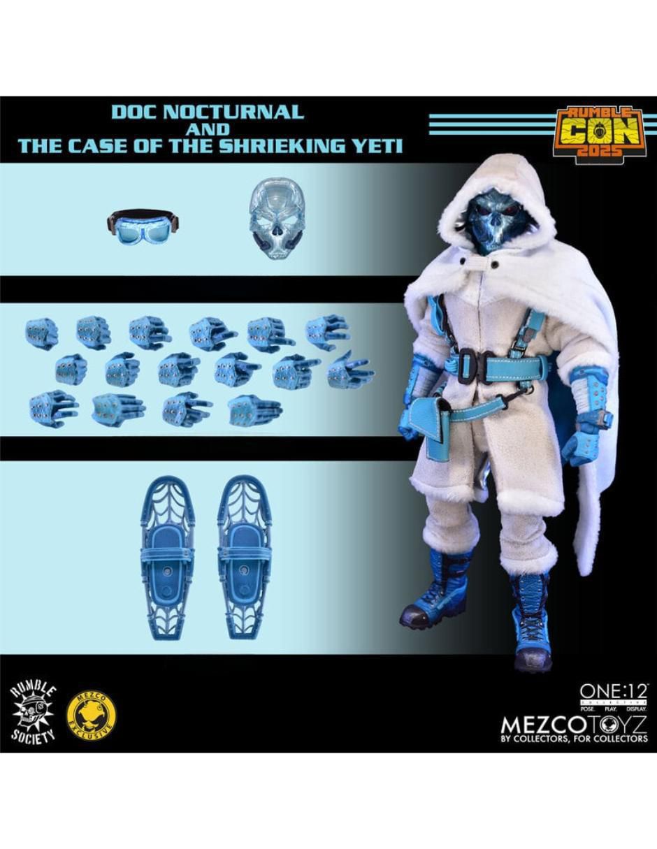 Set figuras acción articulada Doc Nocturnal and the Case of the Shrieking Yeti limitada 13