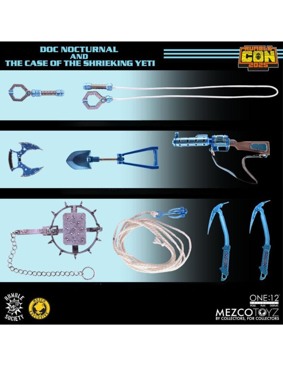 Set figuras acción articulada Doc Nocturnal and the Case of the Shrieking Yeti limitada 14