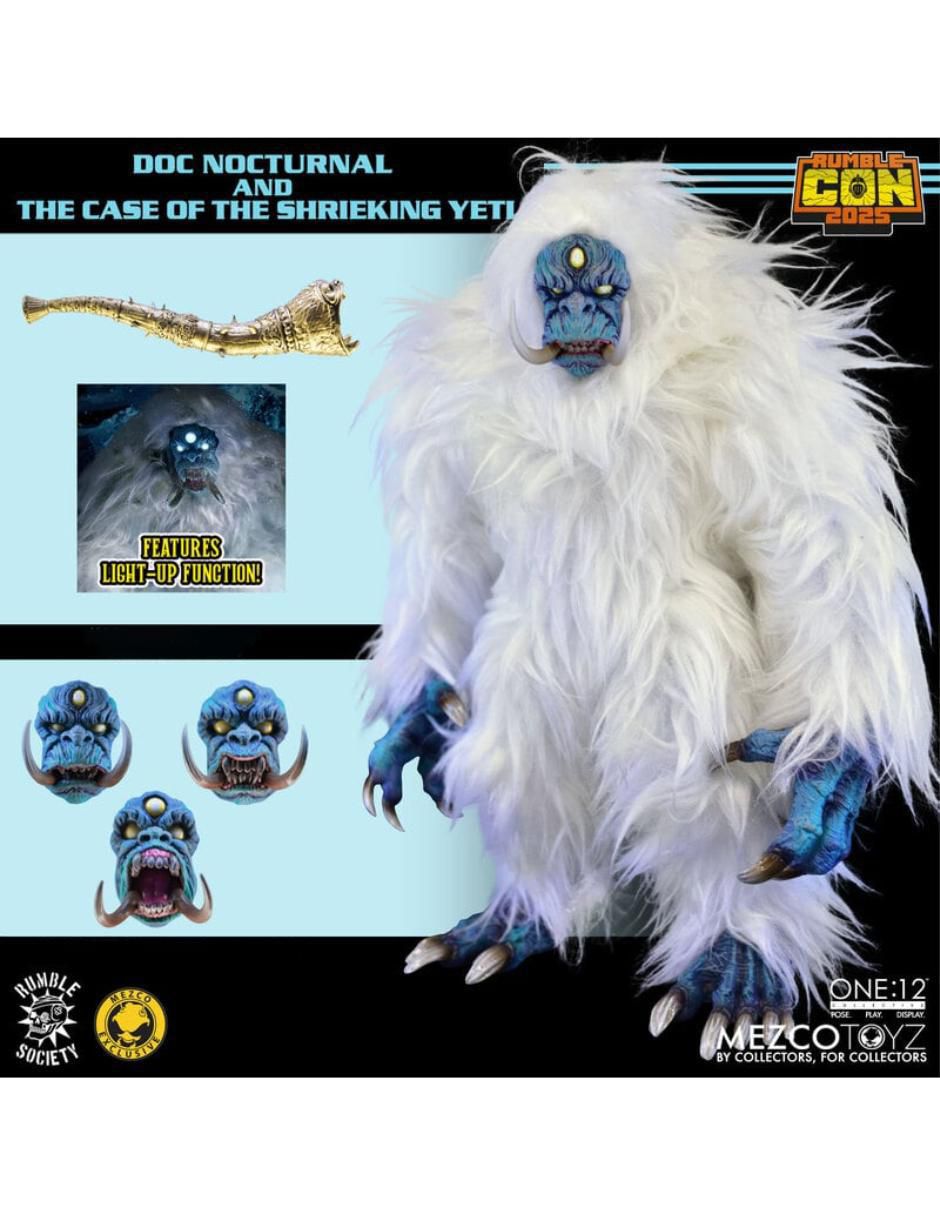 Set figuras acción articulada Doc Nocturnal and the Case of the Shrieking Yeti limitada 15