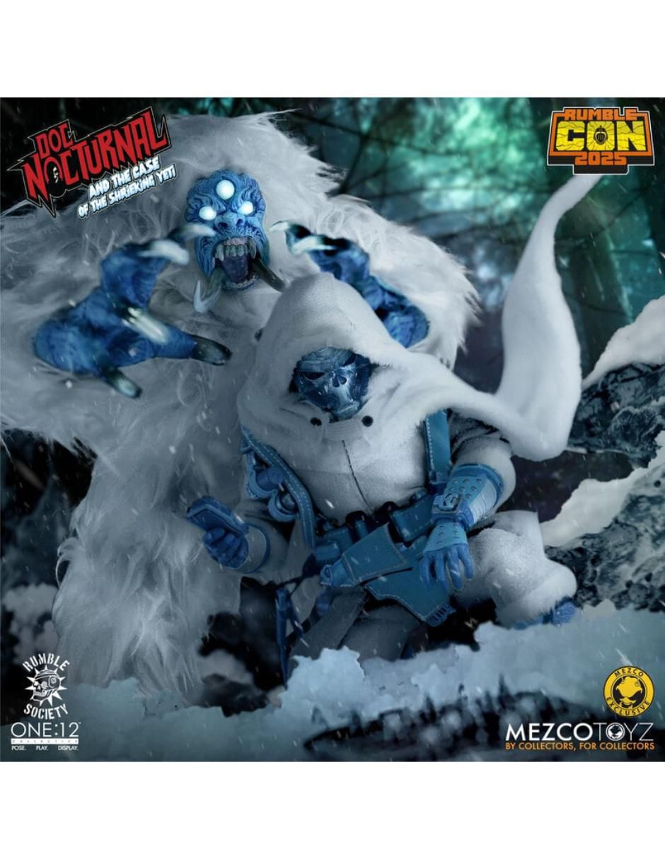 Set figuras acción articulada Doc Nocturnal and the Case of the Shrieking Yeti limitada 3