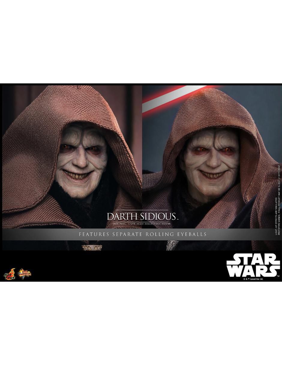 Figura de colección articulada Star Wars Darth Sidious Collectors con luz 3