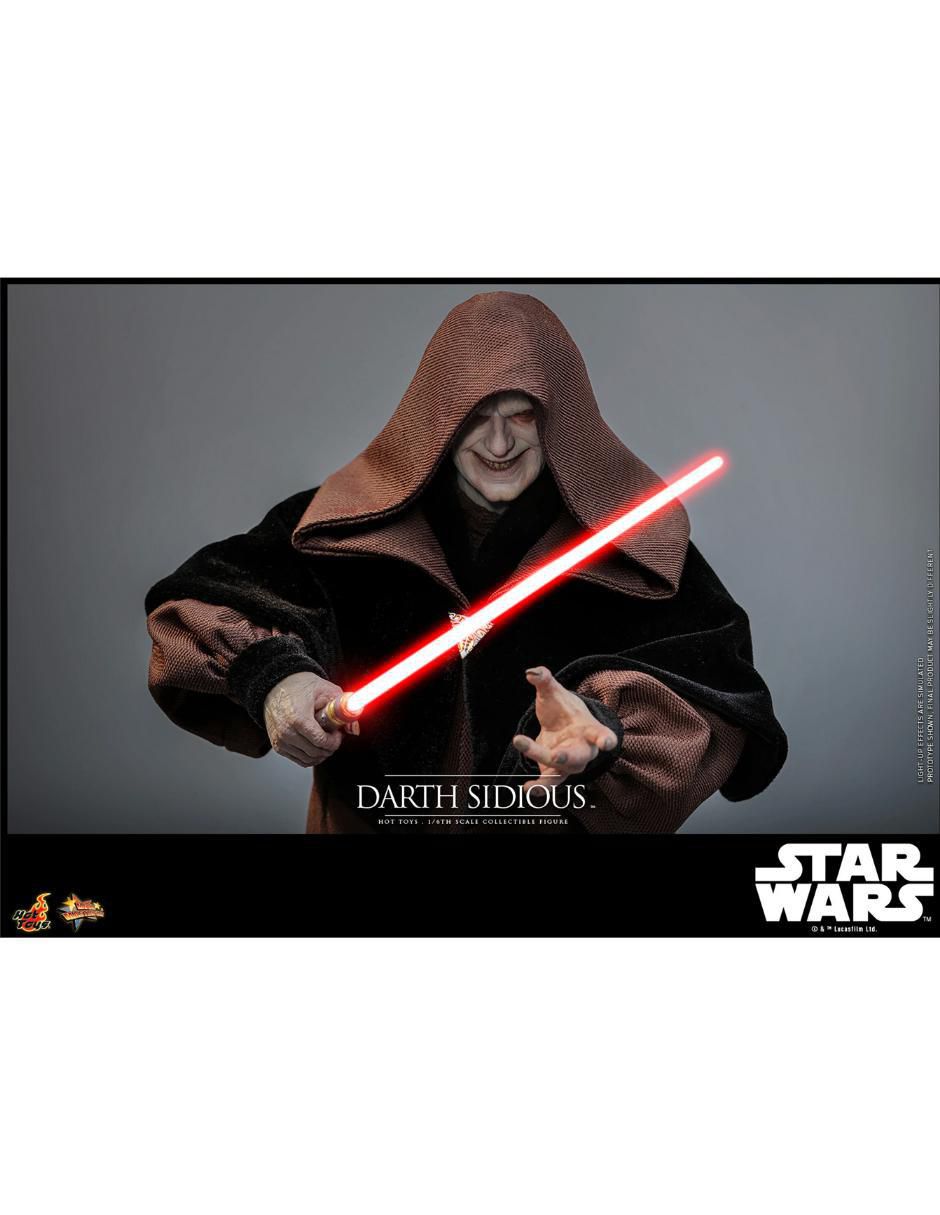 Figura de colección articulada Star Wars Darth Sidious Collectors con luz 4