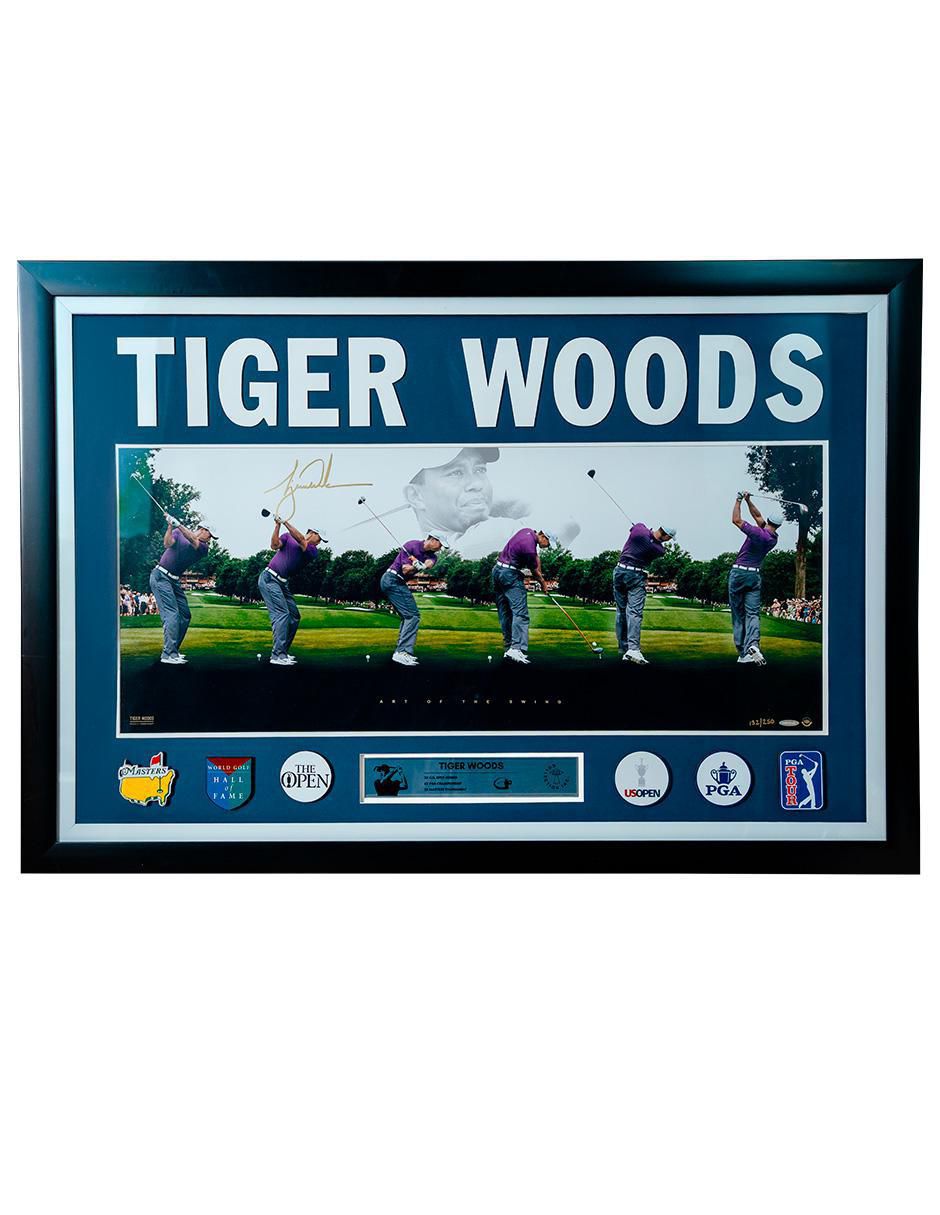 Póster autografiado por Tiger Woods Póster autografiado por Tiger Woods